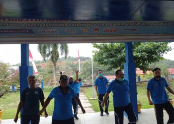 Imigrasi Dabo Singkep Gelar Pembinaan Jasmani dan Jalan Santai Untuk Jaga Imunitas di Masa Pandemi