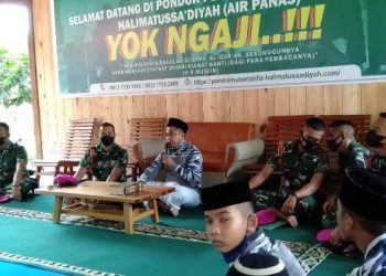 Puslatpurmar 9 Dabo Singkep Kunjungi Pondok Pesantren