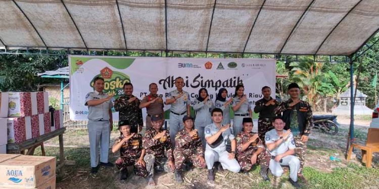 Jasa Raharja Kepri Lakukan Aksi Simpatik Posko Mudik Bersama Banser Lalu Lintas Kota Batam