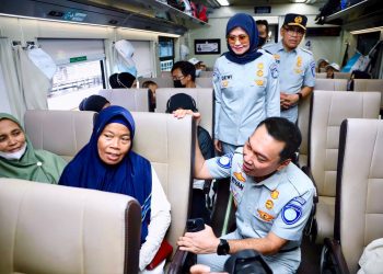 Jasa Raharja Lepas 14 Ribu Peserta Mudik Bersama BUMN 2023 Moda Kereta Api