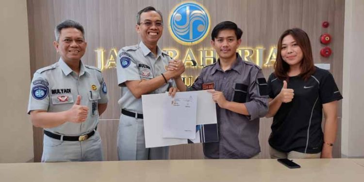 Jasa Raharja Kepri Lakukan MOU Dengan PT Cahaya Anugrah Lestari Batam