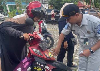 Jasa Raharja Kepri Lakukan Operasi Penertiban Pajak Kendaraan Bermotor Bersama Tim Pembina Samsat Kabupaten Karimun