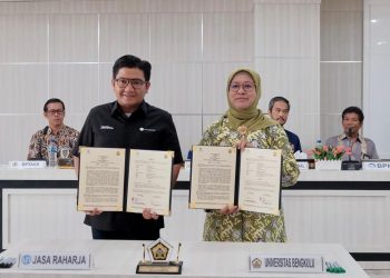 Jasa Raharja dan Universitas Bengkulu Kolaborasi Kampanyekan Keselamatan Berlalu Lintas Kepada Generasi Milenial
