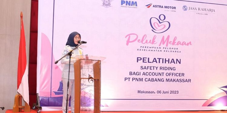 Jasa Raharja dan PNM Kolaborasi Menggelar Pelatihan Safety Riding untuk AO PNM