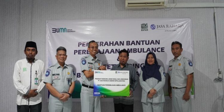 Jasa Raharja Kepri Bantu Peremajaan Armada Ambulans Laz Batam