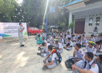 Jasa Raharja Kepulauan Riau Gelar Kegiatan Safety Riding Bersama Astra Honda Motor Batam di SMK Aljabar Batam