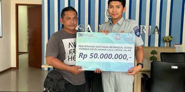 Gerak Cepat, Jasa Raharja Kepri Serahkan Santunan Korban Meninggal Dunia Di Dekat Jembatan Tiban Kampung Batam