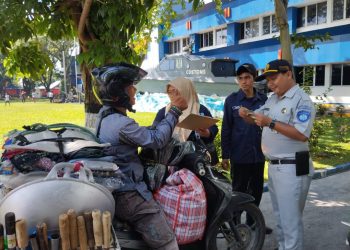 Jasa Raharja Kepri Bersama Tim Pembina Samsat Kabupaten Karimun dan Satlantas Polres Karimun Gelar Pemeriksaan Kendaraan Bermotor
