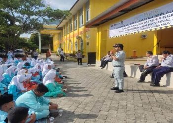 Jasa Raharja Tanjungpinang Lakukan Sosialisasi Keselamatan Berkendara di SMAN 4 Tanjungpinang