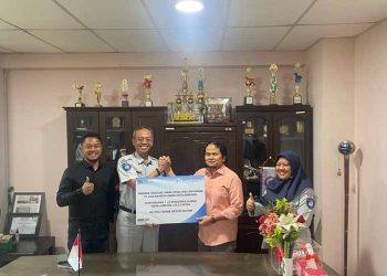 Jasa Raharja Kepri Serahkan 1 Unit Pengeras Suara Keselamatan Lalu Lintas Ke Politeknik Negeri Batam