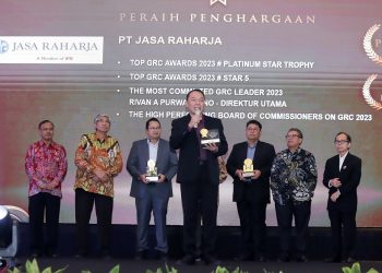 Jasa Raharja Kembali Borong Empat Penghargaan dari Ajang TOP GRC Awards 2023