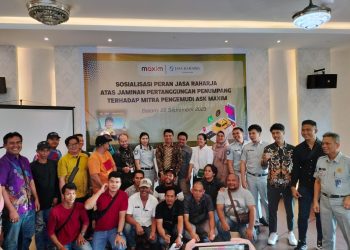 Jasa Raharja Kepri Sosialisasikan Keselamatan Berlalu Lintas Kepada Driver Maxim Batam