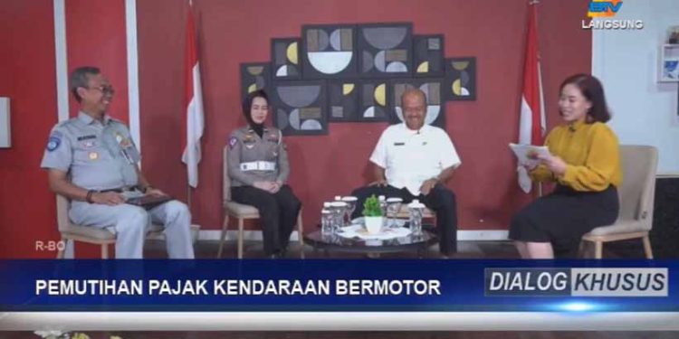 Jasa Raharja Kepri Laksanakan Talk Show di Batam Tv Bahas Program Relaksasi Pajak Kendaraan Bermotor