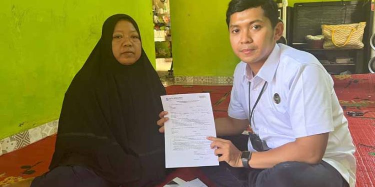 Jasa Raharja Kepri Serahkan Santunan Korban Kecelakaan Meninggal Dunia di Tanjung Sengkuang