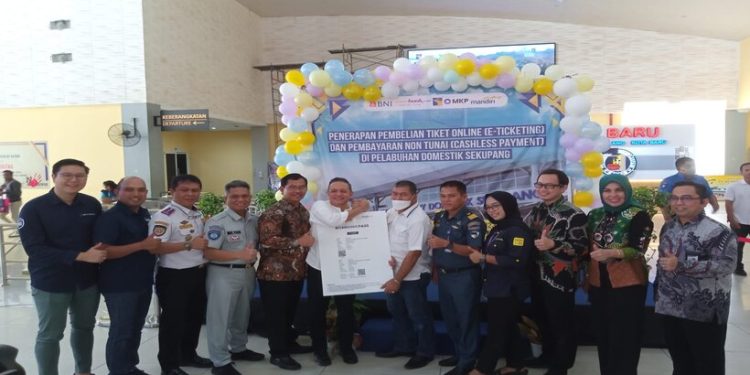 Jasa Raharja Kepri Hadiri Soft Launching E-Ticketing Di Pelabuhan Domestik Telaga Punggur Dan Sekupang Batam