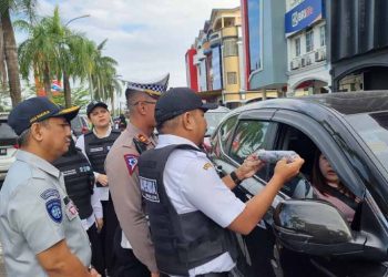 Jasa Raharja Kepri Lakukan Operasi Dalrikwas di Simpang Gelael Batam Center