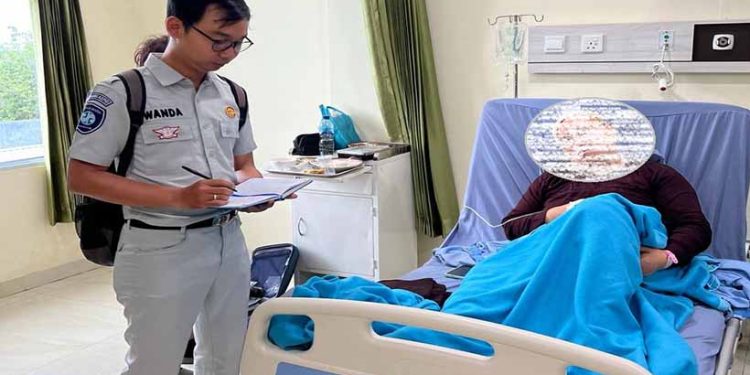 Jasa Raharja Kepri Lakukan Kunjungan dan Monitoring Korban Lantas di RS BP Batam