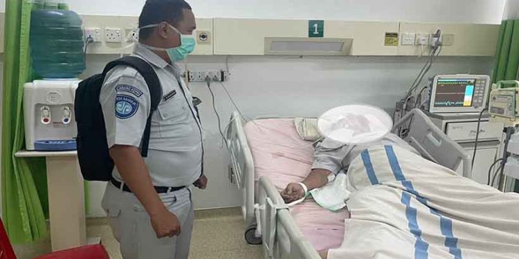 Jasa Raharja Kepri Lakukan Kunjungan dan Monitoring Korban Laka Lantas di RSUD Muhammad Sani Karimun