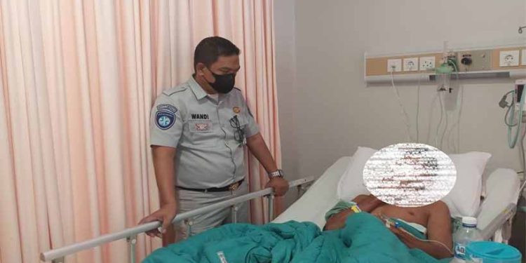 Jasa Raharja Kepri Lakukan Kunjungan dan Monitoring KorbanLantas di RS Awal Bros Botania