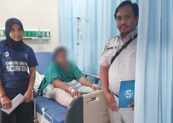 Gerak Cepat, Jasa Raharja Tanjungpinang Sampaikan Jaminan Biaya Perawatan Korban Kecelakaan di Jalan D.I Panjaitan