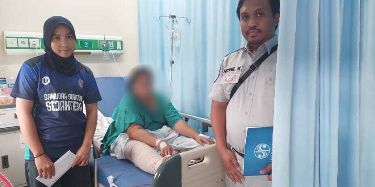 Gerak Cepat, Jasa Raharja Tanjungpinang Sampaikan Jaminan Biaya Perawatan Korban Kecelakaan di Jalan D.I Panjaitan