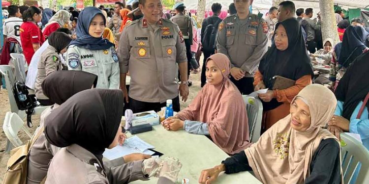Sinergi Jasa Raharja Kepri Dan Polda Kepri Gelar Pengobatan Gratis di Pantai Bale-Bale Nongsa