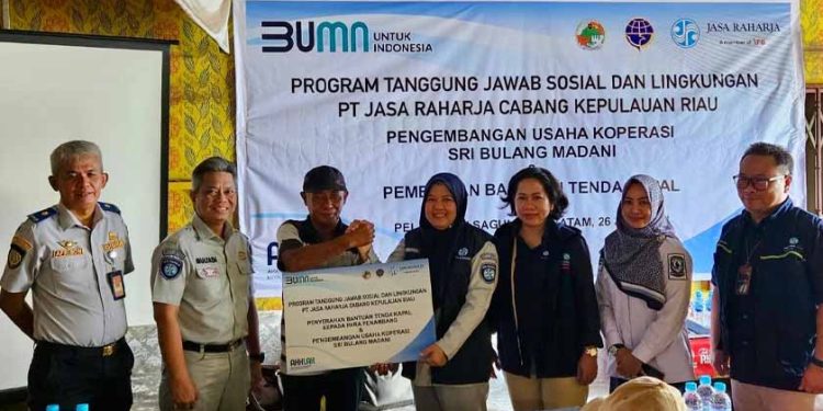 Dukung Penuh Usaha Transportasi Rakyat, Jasa Raharja Kepri Beri Bantuan Fasilitas Kapal di Pelabuhan Sagulung Batam