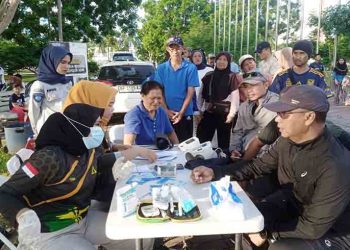 Ramaikan Polda Kepri Fun Run, Jasa Raharja Kepri Gelar Pengobatan Gratis Di Alun-Alun Engku Putri