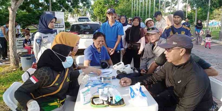 Ramaikan Polda Kepri Fun Run, Jasa Raharja Kepri Gelar Pengobatan Gratis Di Alun-Alun Engku Putri
