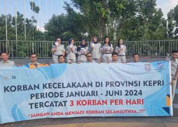 Tekan Angka Kecelakaan, Jasa Raharja Kepri Lakukan Road Safety Campaign di Alun-alun Engku Putri