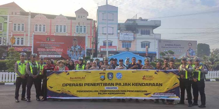 Jasa Raharja Karimun Lakukan Operasi Dalrikwas di Depan Kantor Imigrasi