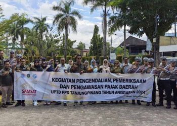 Jasa Raharja Tanjungpinang Bersama Tim Pembina Samsat Gelar Operasi Dalrikwas di Dua Titik Strategis