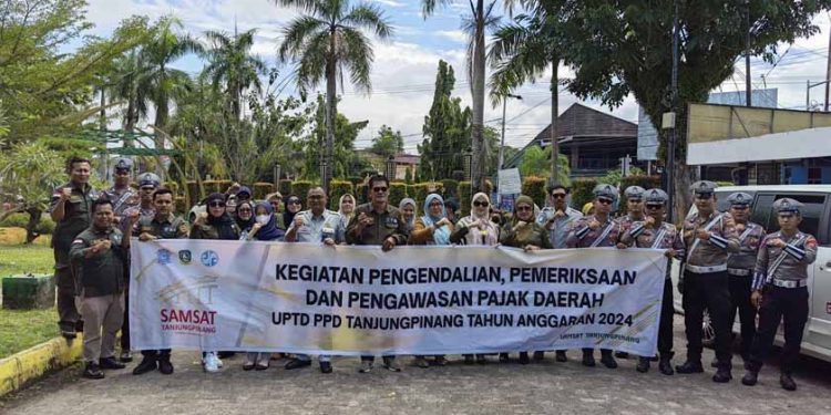 Jasa Raharja Tanjungpinang Bersama Tim Pembina Samsat Gelar Operasi Dalrikwas di Dua Titik Strategis