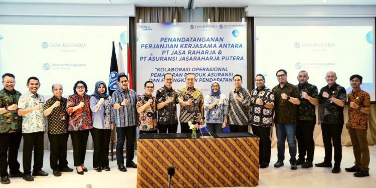 Tingkatkan Kolaborasi Operasional dan Pendapatan, Jasa Raharja dan PT Jasaraharja Putera Tandatangani Perjanjian Kerja Sama