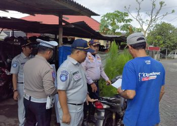 Tingkatkan Keselamatan Berkendara, Jasa Raharja Dukung Upaya Penindakan Knalpot Brong di SMPN 7 Tanjungpinang