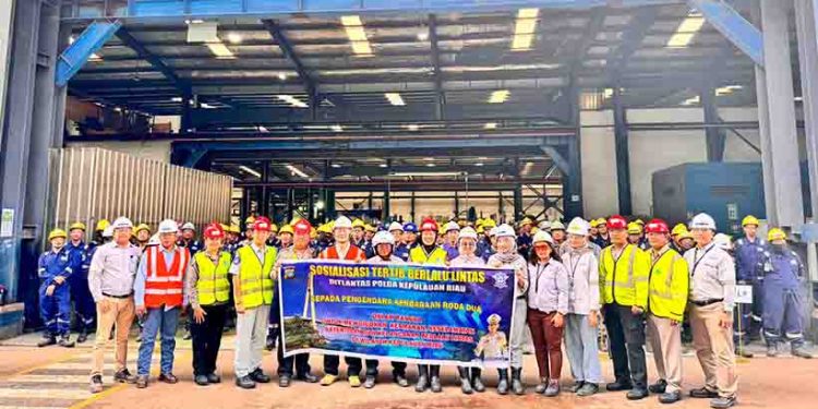 Jasa Raharja Kepri dan Ditlantas Polda Kepri Gelar Safety Riding di PT Cladtek Batam