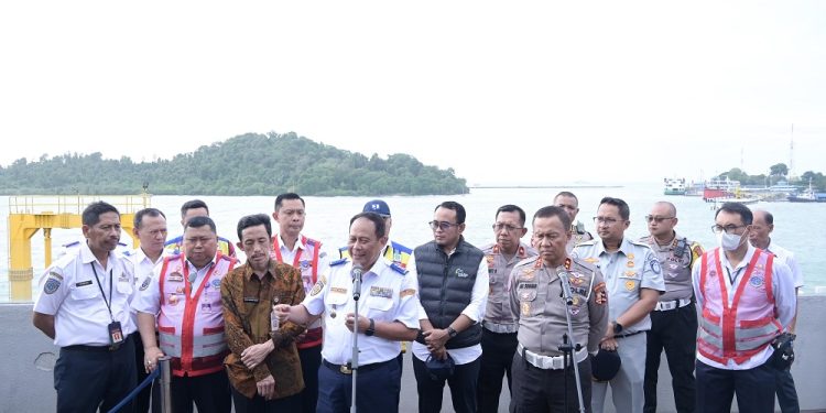Pastikan Kesiapan Pelayanan Nataru, Jasa Raharja, Kemenhub, dan Korlantas Polri Survei Pelabuhan Merak dan Bakauheni