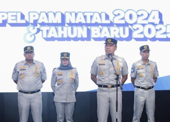 Pastikan Kesiapan Seluruh Personel, Rivan A Purwantono Pimpin Apel Pengamanan Mudik Nataru Jasa Raharja