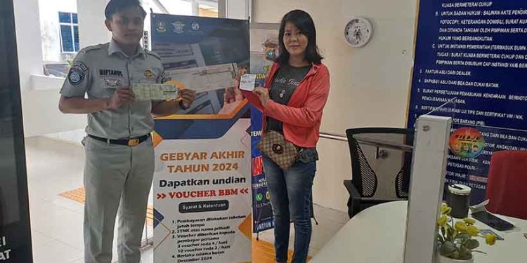 Bayar Pajak Kendaraan Bisa Dapat Voucher, Jasa Raharja Bersama Tim Pembina Samsat Kepri Berikan Stimulus Kepada Masyarakat