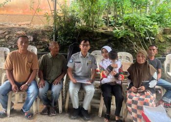 Proaktif Dalam Memberikan Pelayanan, Jasa Raharja Kepri Serahkan Santunan Korban Meninggal Dunia depan Rusun Muka Kuning