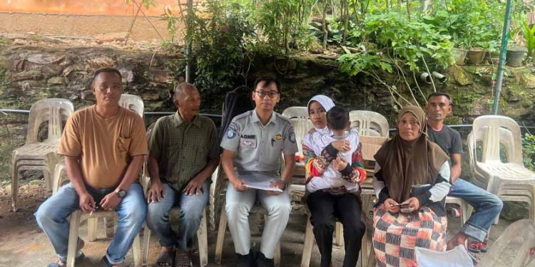 Proaktif Dalam Memberikan Pelayanan, Jasa Raharja Kepri Serahkan Santunan Korban Meninggal Dunia depan Rusun Muka Kuning