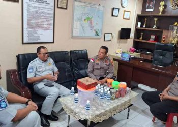 Jasa Raharja Tanjungpinang dan Polsek Bintan Timur Lakukan Evaluasi Pencegahan Kecelakaan