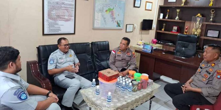 Jasa Raharja Tanjungpinang dan Polsek Bintan Timur Lakukan Evaluasi Pencegahan Kecelakaan