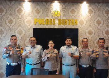 Jasa Raharja Tanjungpinang dan Polres Bintan Lakukan Evaluasi Peningkatan Pencegahan dan Penanggulangan Kecelakaan