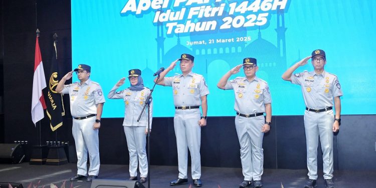 Selenggarakan Apel PAM Lebaran 2025, PT Jasa Raharja Siagakan Personel di Seluruh Indonesia untuk Hadapi Arus Mudik dan Balik Idulfitri 2025
