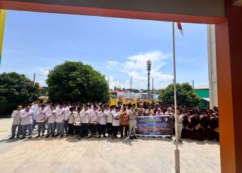 Jasa Raharja bersama Ditlantas Polda Kepri dan Dinas Kesehatan Gelar PPKLdan PPGD di SMP & SMA Fajar Ilahi Bengkong Batam