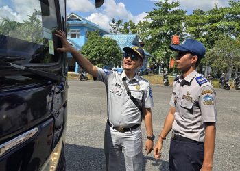 Jasa Raharja dan Dishub Bintan Laksanakan Ramp Check Kendaraan Angkutan Umum
