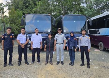 Jasa Raharja, BPTD Kelas II Kepri, dan Dishub Bintan Laksanakan Pemeriksaan Kelayakan Kendaraan Umum di Bintan