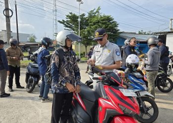 Jasa Raharja dan Samsat Bintan Gelar Razia Gabungan di Bundaran Km 16 Bintan
