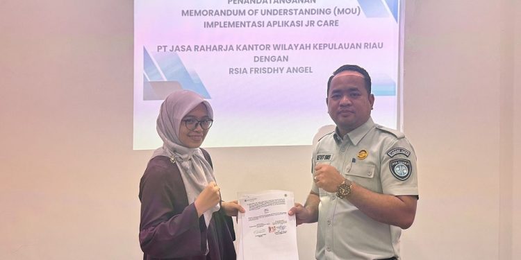 Perluas Layanan Korban Lakalantas, Jasa Raharja Kepri Lakukan Penandatanganan MOU dengan RSIA Frisdhy Angel Kota Batam